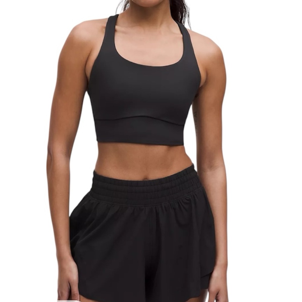 Urban Outfitters Size Medium Long-Line Black Bra